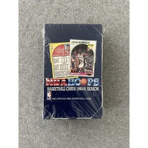 Vintage NBA‎ Hoops Basketball Cards 1990-91 Season Factory Sealed Box NBA